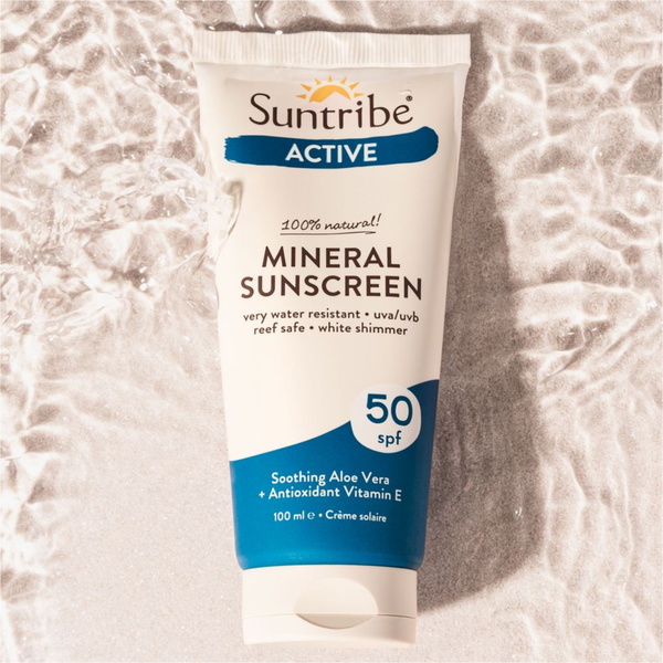 2026 Suntribe Active Organic Mineral Sunscreen SPF 50 STSSAC